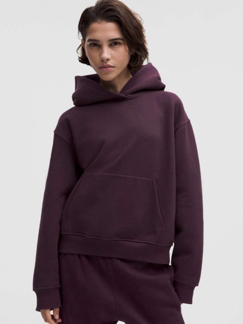 Lululemon Womens Steady State Oversized Hoodie
Black Plum